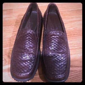 Cole Haan Adrian Woven Slip On Chestnut Brown 10